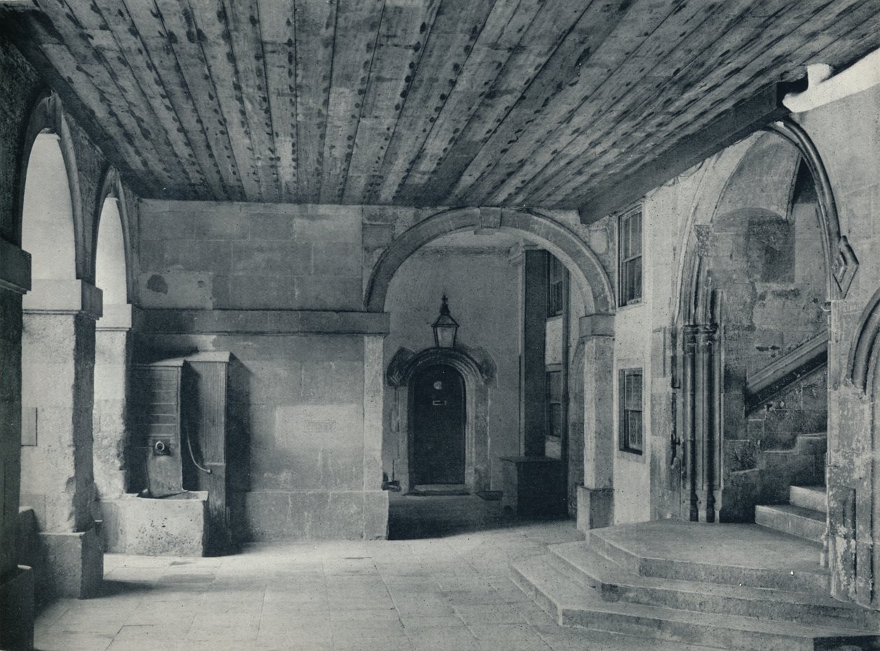 Pompy klasztorne i schody do sali, 1926 autorstwa Unbekannt