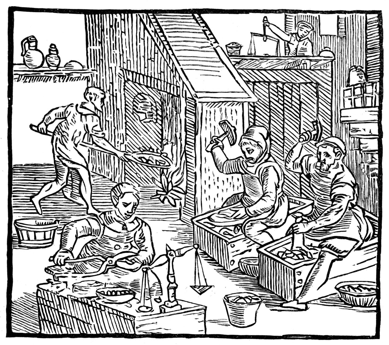 Coiners w pracy, 1577, 1893 autorstwa Unbekannt