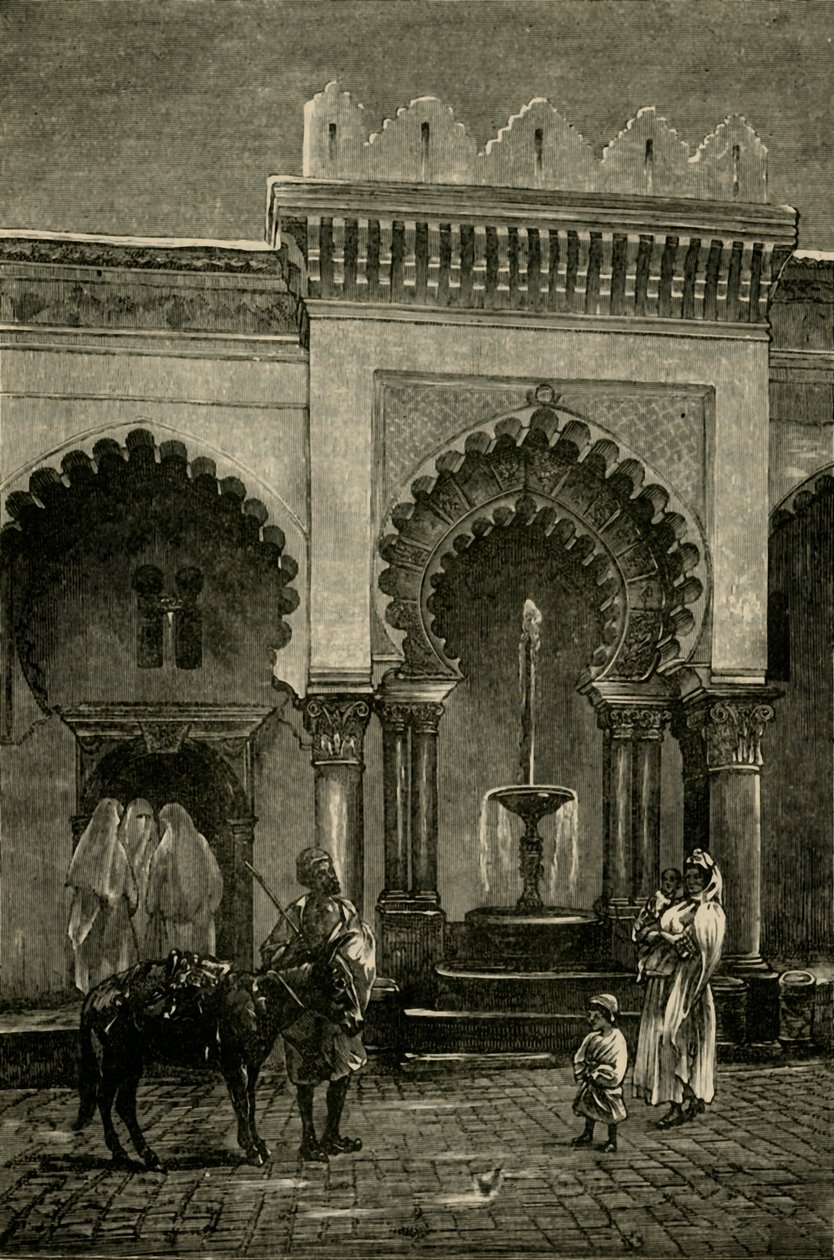 Kolumnada Meczetu Djamaa-El-Kebir, Algier, 1890. autorstwa Unbekannt