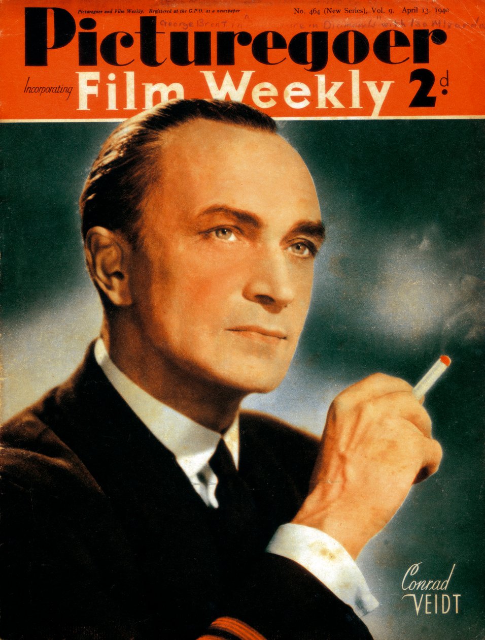Conrad Veidt 1893-1943, niemiecki aktor, 1940 autorstwa Unbekannt