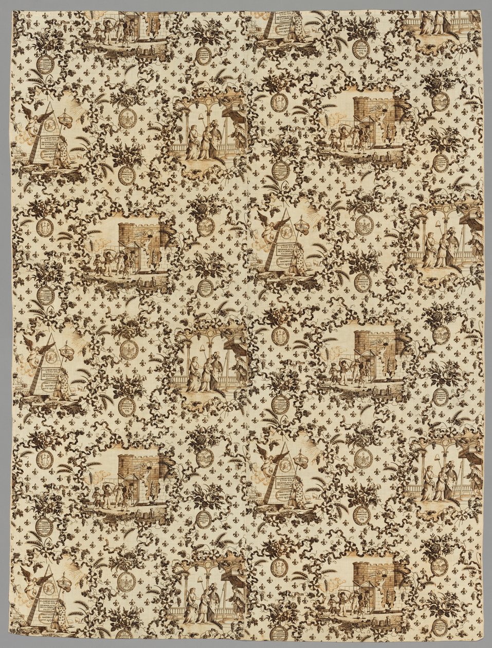 Len drukowany miedziorytowany, 1789-1791. autorstwa Unbekannt