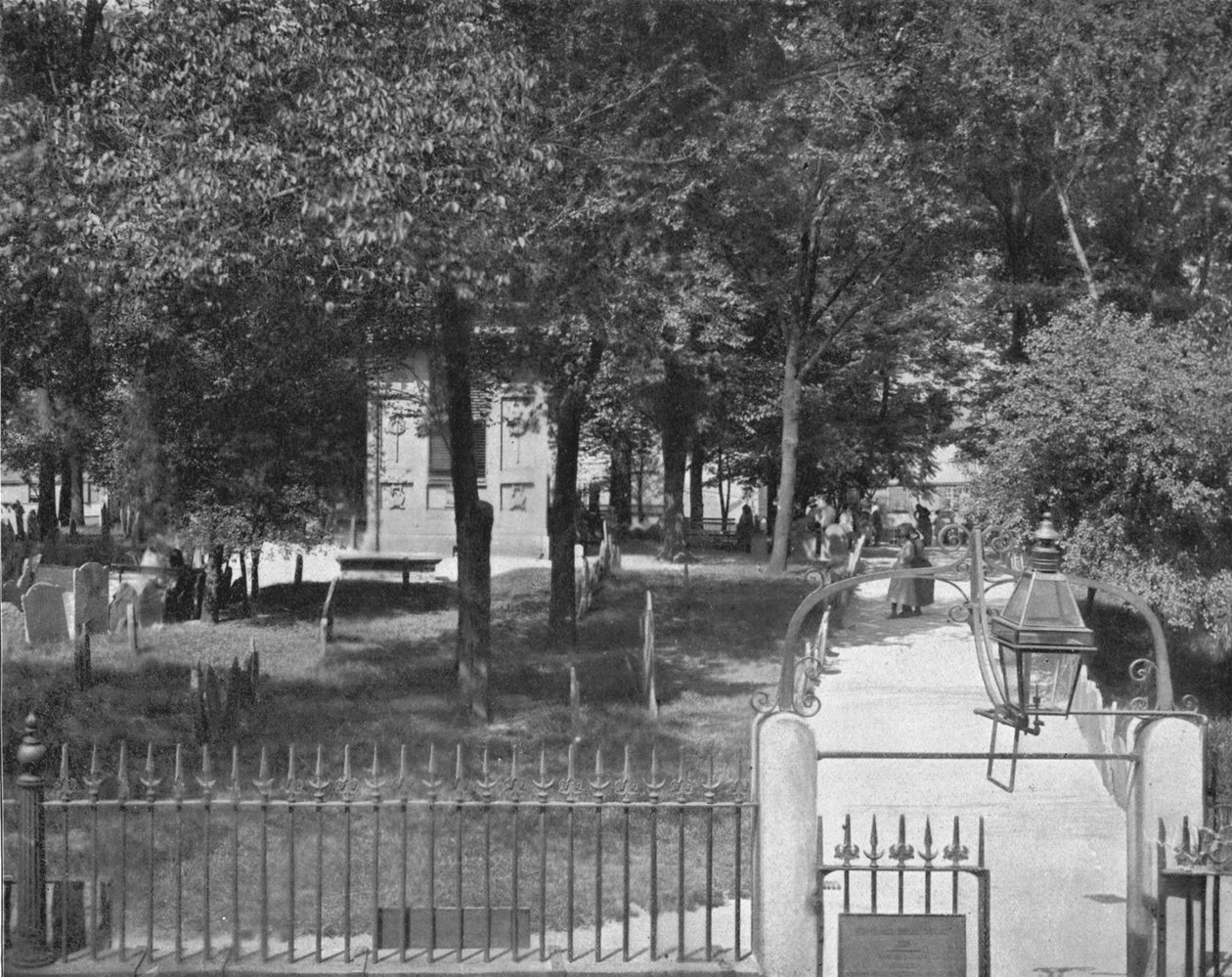 Cmentarz Copps Hill, Boston, USA, ok. 1900. autorstwa Unbekannt