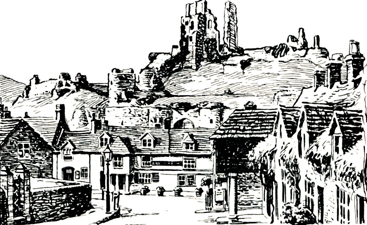 Wioska Corfe, 1929 autorstwa Unbekannt