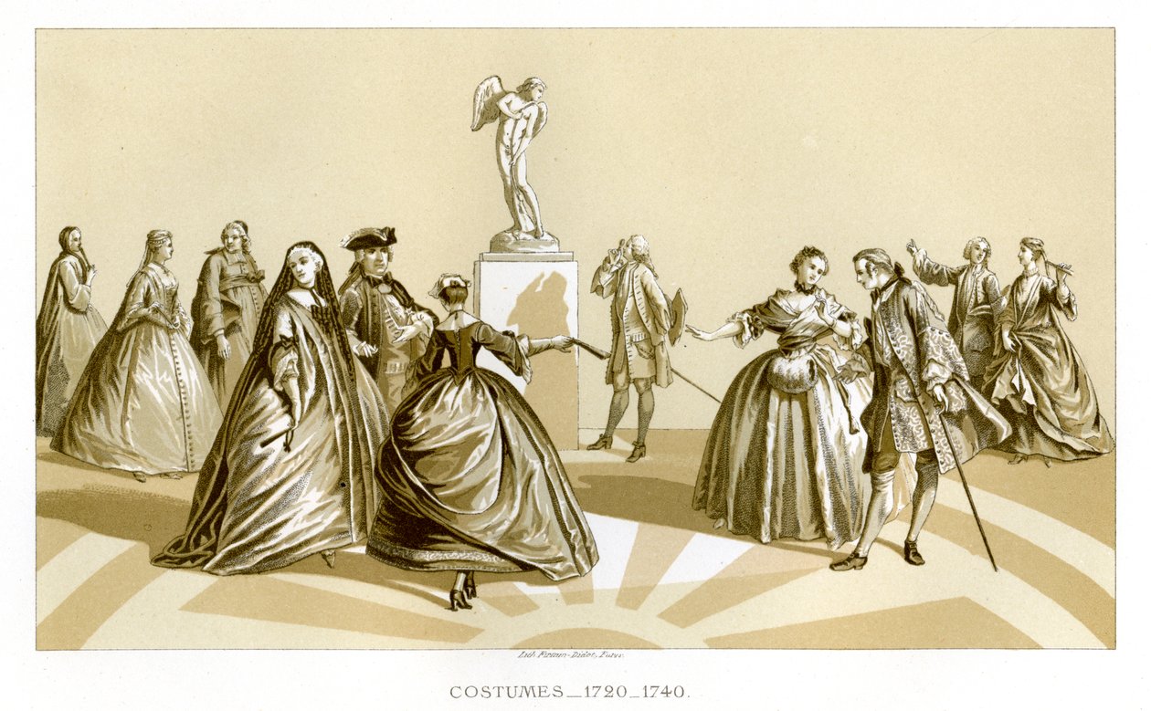 Kostiumy, 1720-1740, 1885 autorstwa Unbekannt