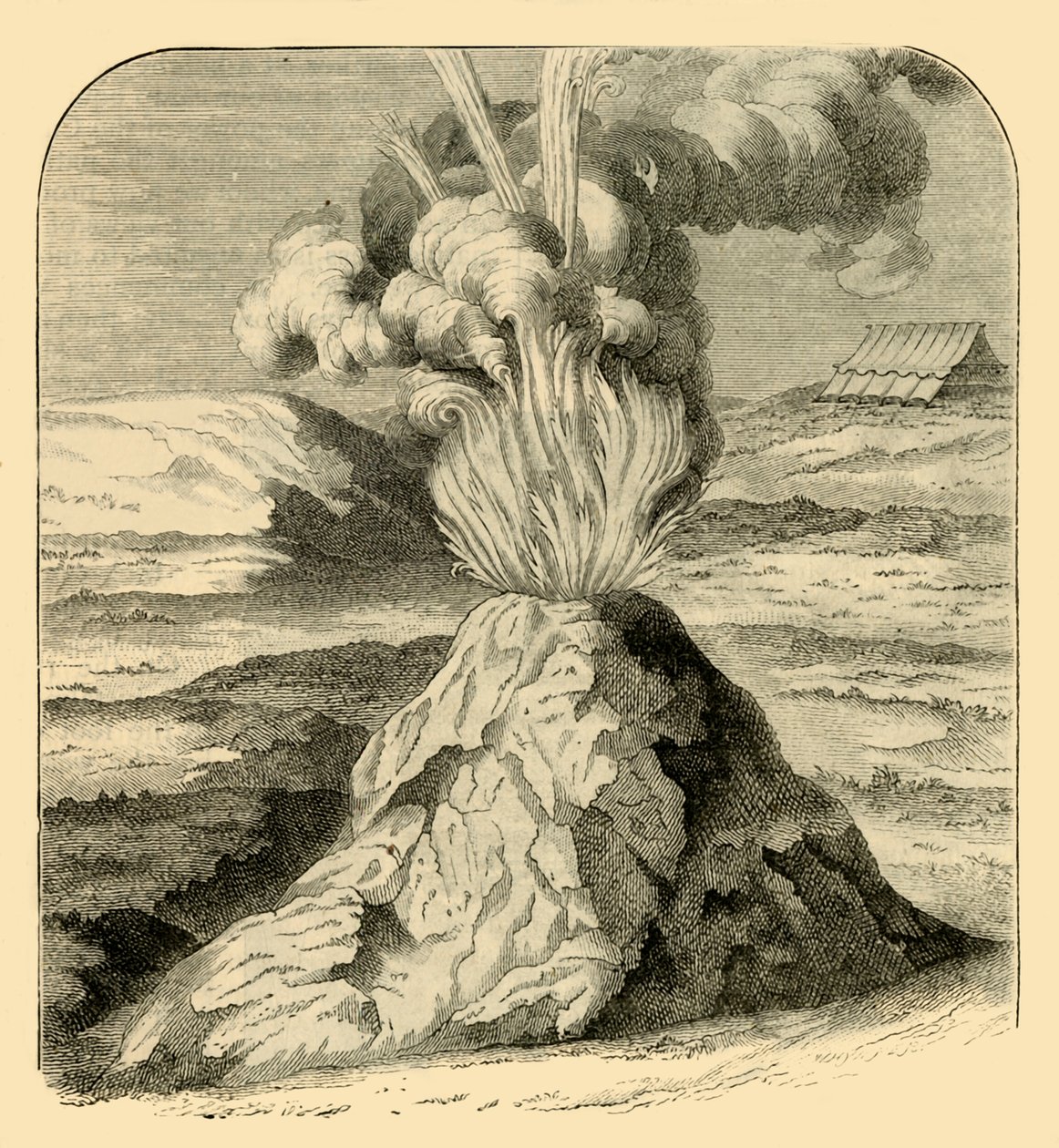 Cotopaxi w Erupcji w 1743, 1881. autorstwa Unbekannt