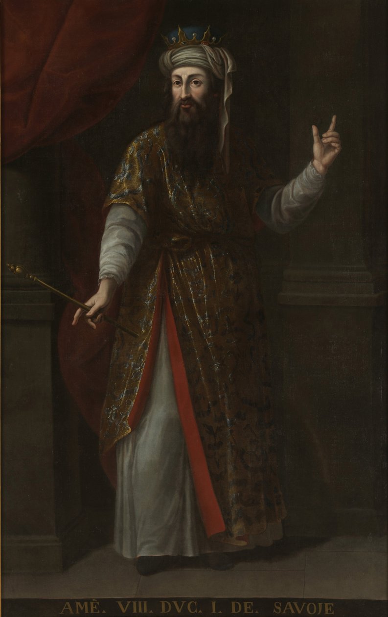 Hrabia Amadeusz VIII Sabaudii 1383-1451 autorstwa Unbekannt