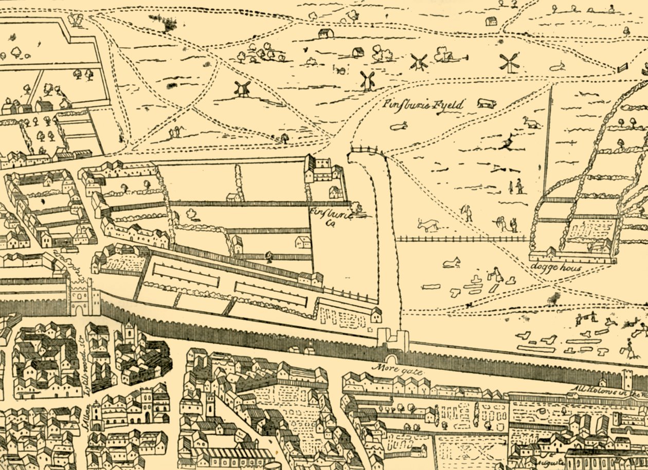 Cripplegate i sąsiedztwo, ok. 1872 r. autorstwa Unbekannt