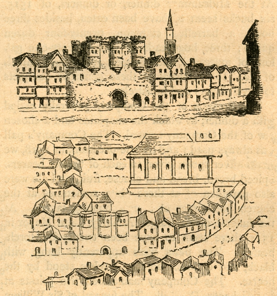 Cromwell House, Z mapy Aggass, 1897. autorstwa Unbekannt