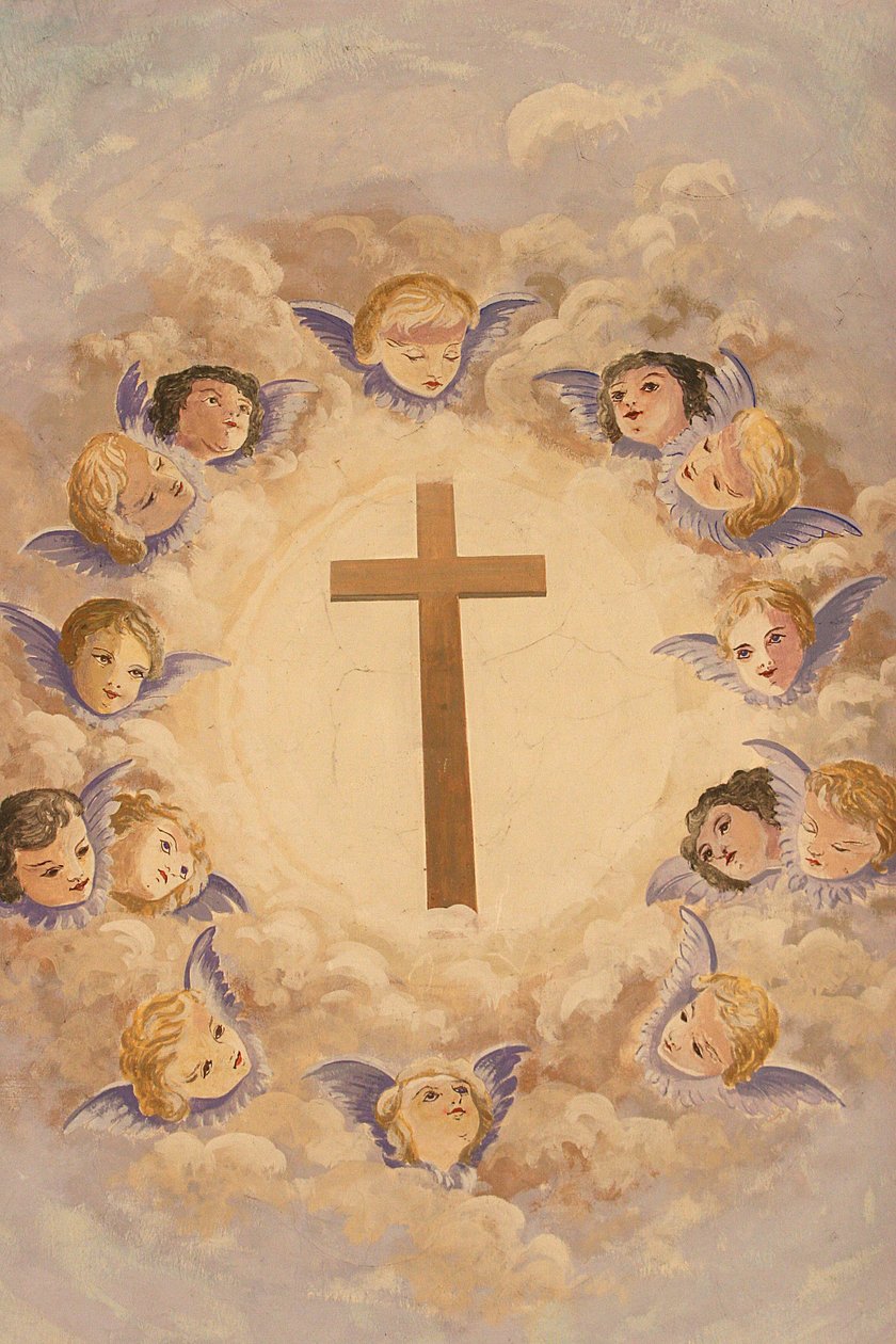 Krzyż i anioły Montmin Francja autorstwa Unbekannt