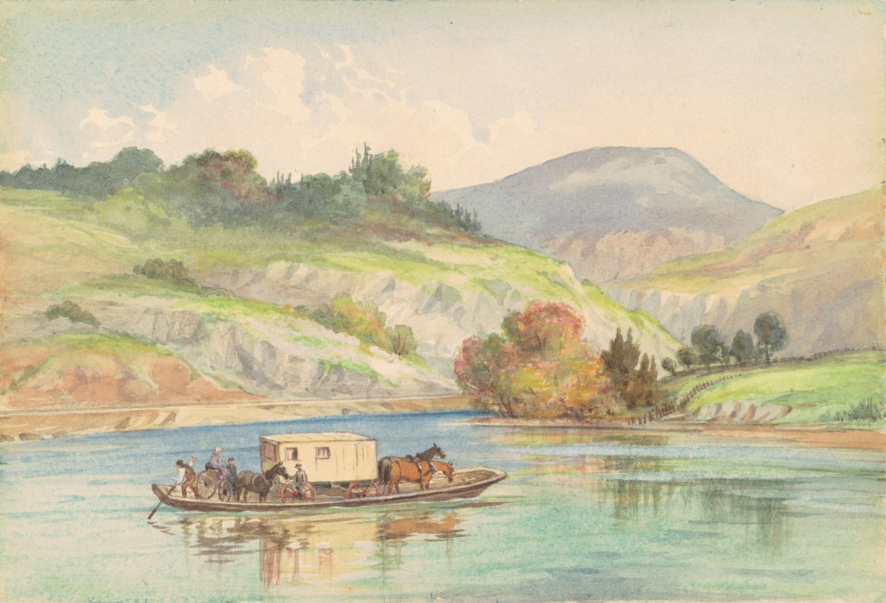 Przeprawa przez rzekę James, 1878. autorstwa Unbekannt