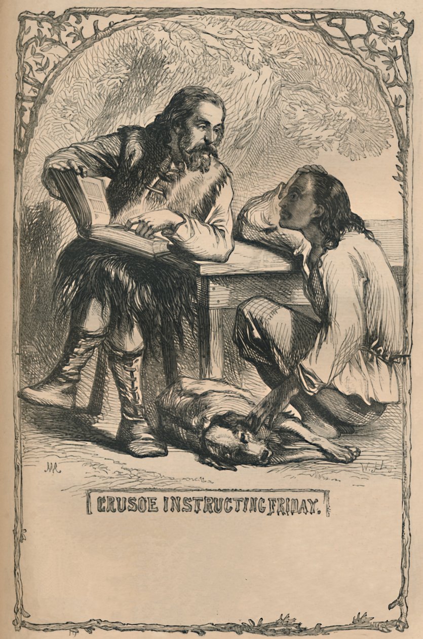 Crusoe Instruktażowy piątek, ok. 1870 r. autorstwa Unbekannt