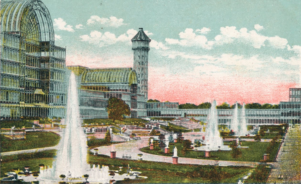 Kryształowy Pałac, Sydenham, ok. 1910 r. autorstwa Unbekannt