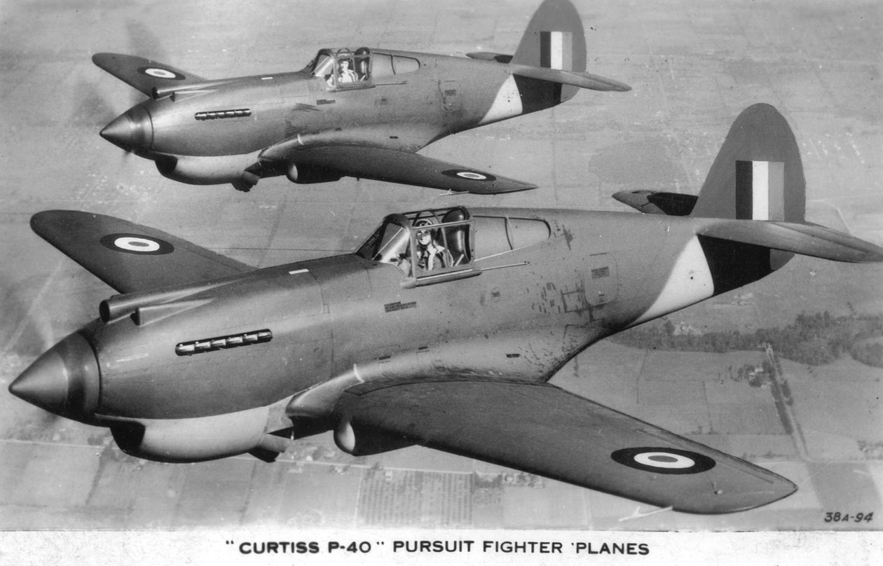 Myśliwce Curtiss P-40 pościgowe autorstwa Unbekannt
