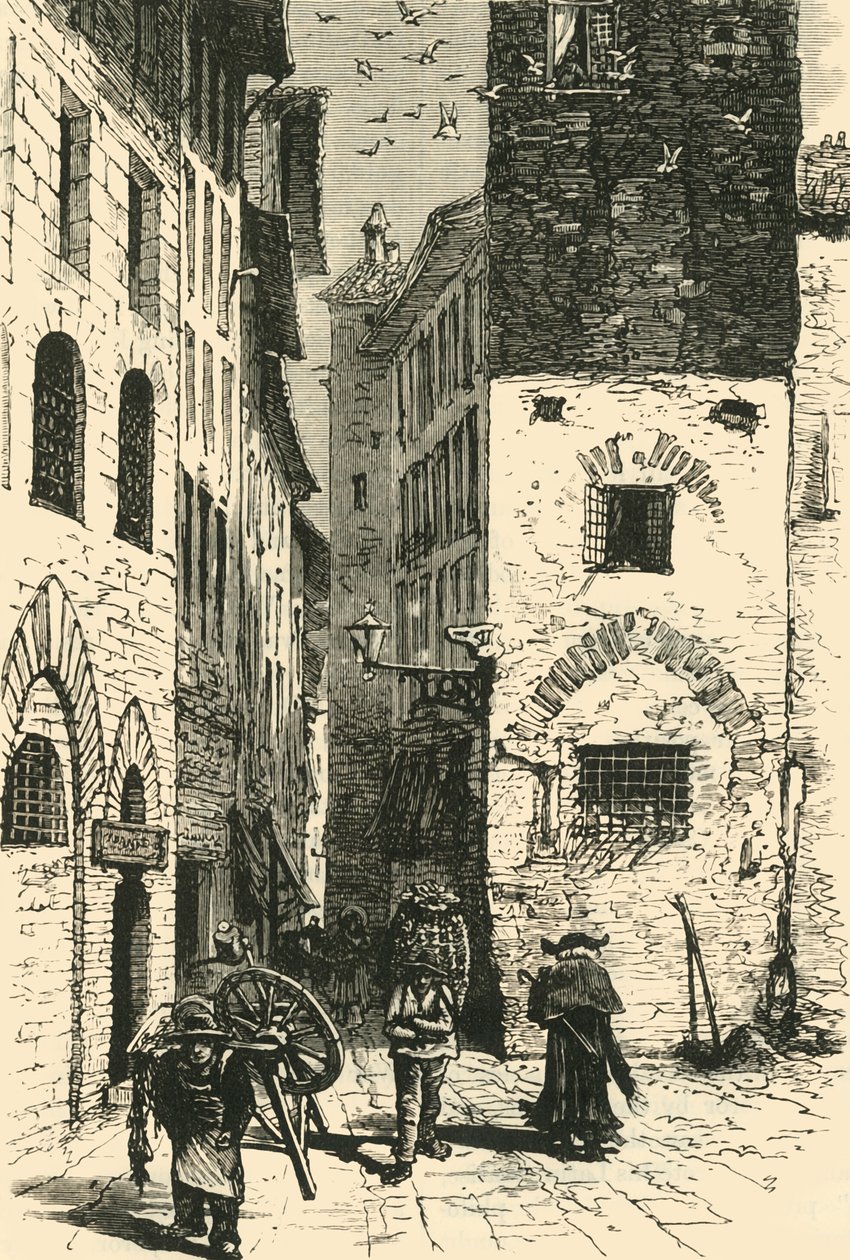 Dom Dantesa, Florencja, 1890. autorstwa Unbekannt