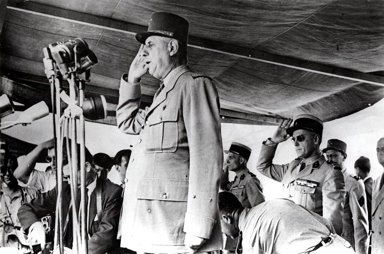 De Gaulle w Algierii, maj 1958 autorstwa Unbekannt