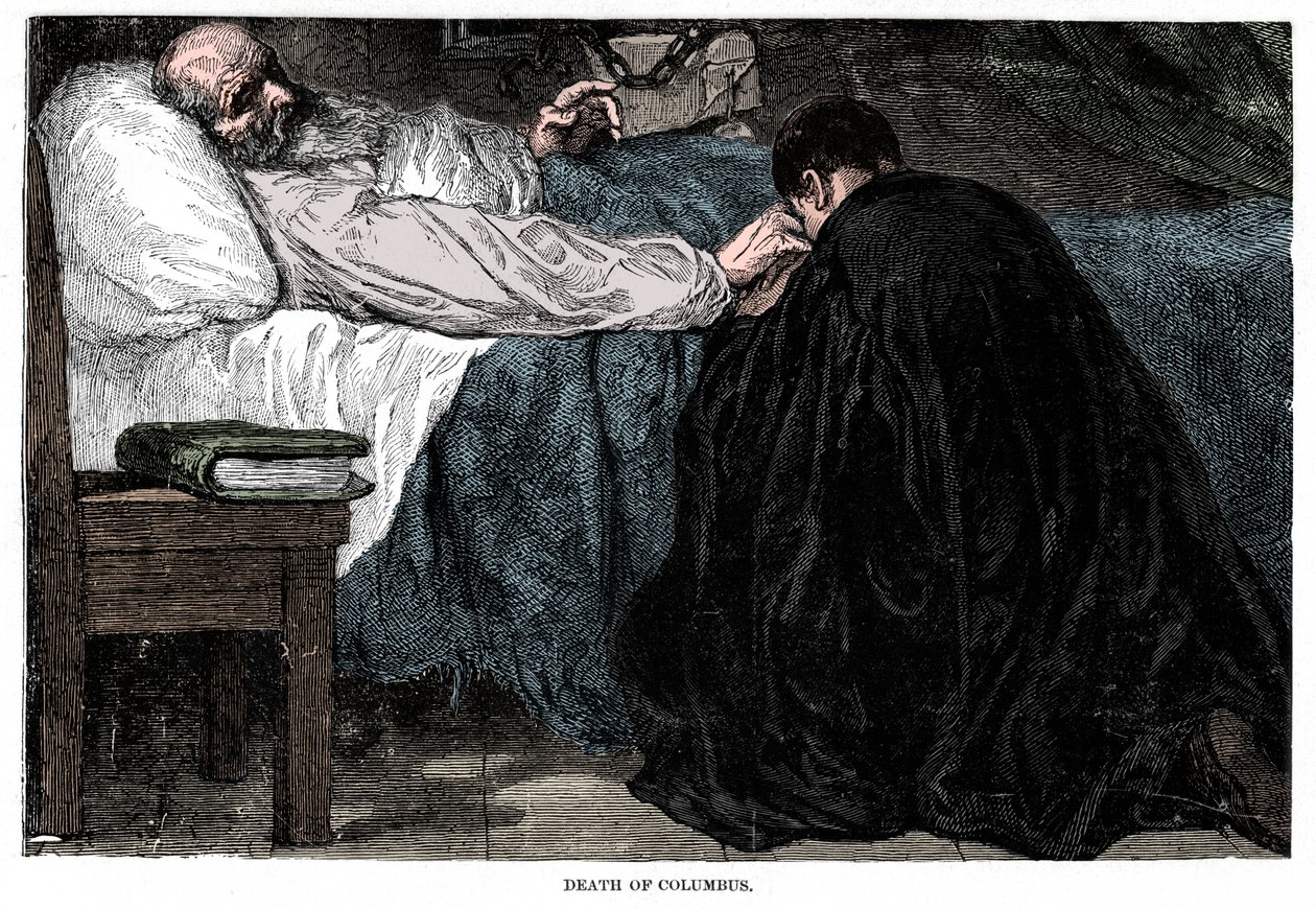 Śmierć Krzysztofa Kolumba, 1506, 1872. autorstwa Unbekannt