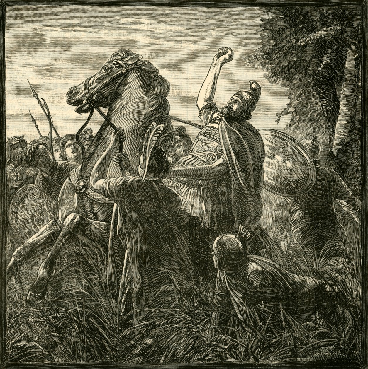 Śmierć Krassusa, 1890. autorstwa Unbekannt
