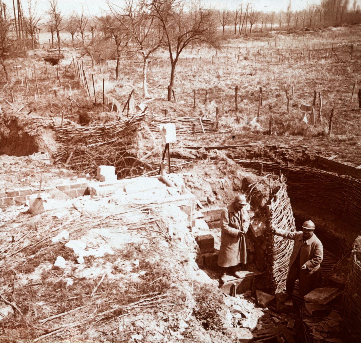 Defences, Craonne, północna Francja, c1914-c1918 autorstwa Unbekannt