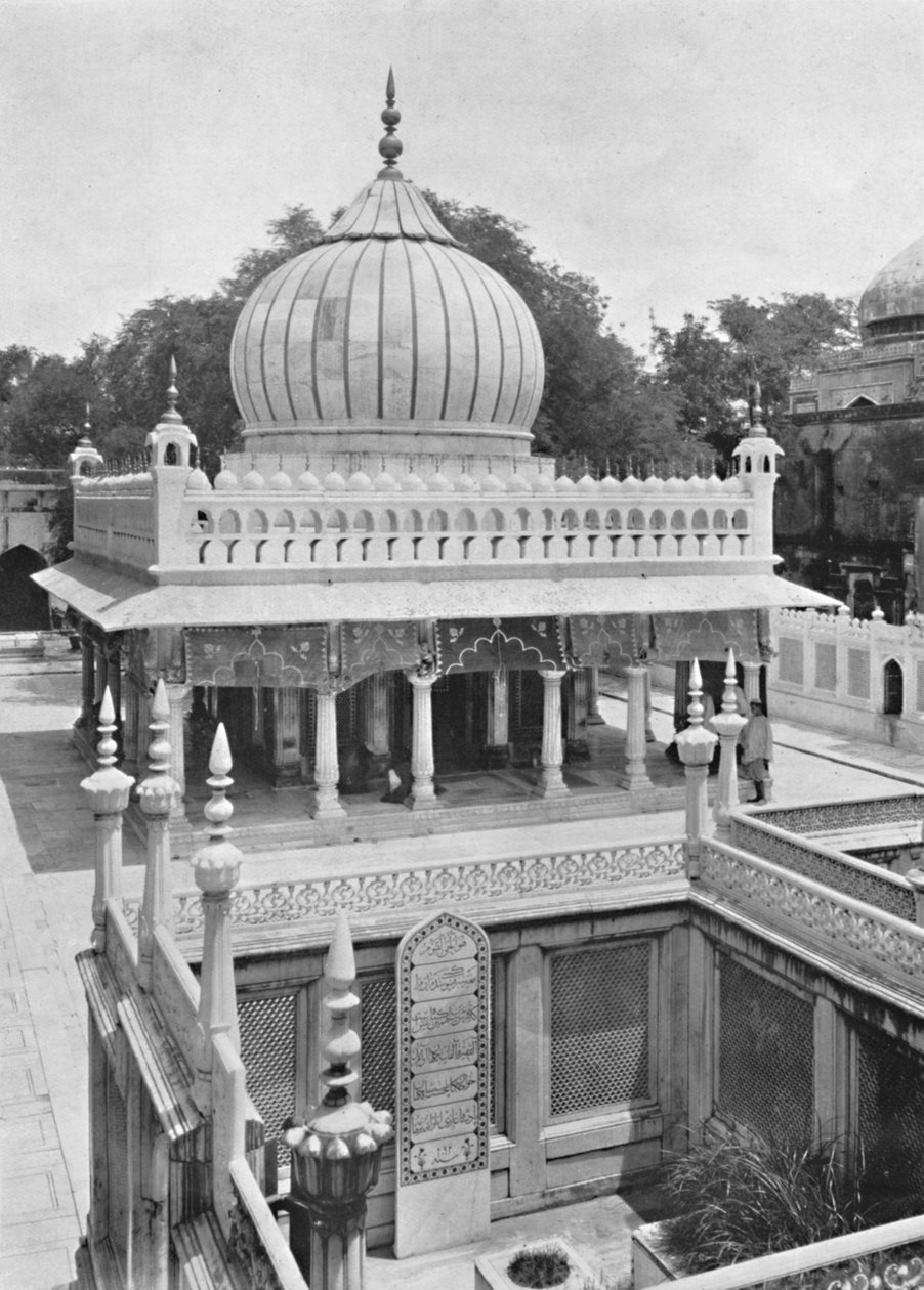 Delhi. - Grobowce Nizam-ud-din i księżniczki Jahanara, zm. 1910. autorstwa Unbekannt