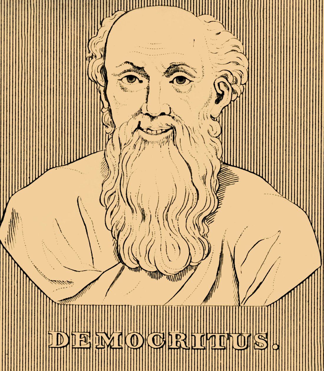 Demokryt, ok. 460-370 p.n.e., 1830 r autorstwa Unbekannt