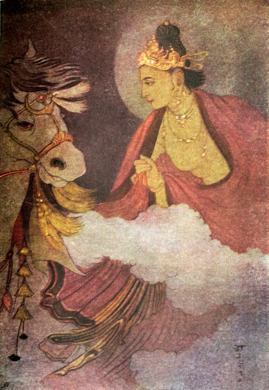 „Odjazd księcia Siddharthy”, 1920. autorstwa Unbekannt