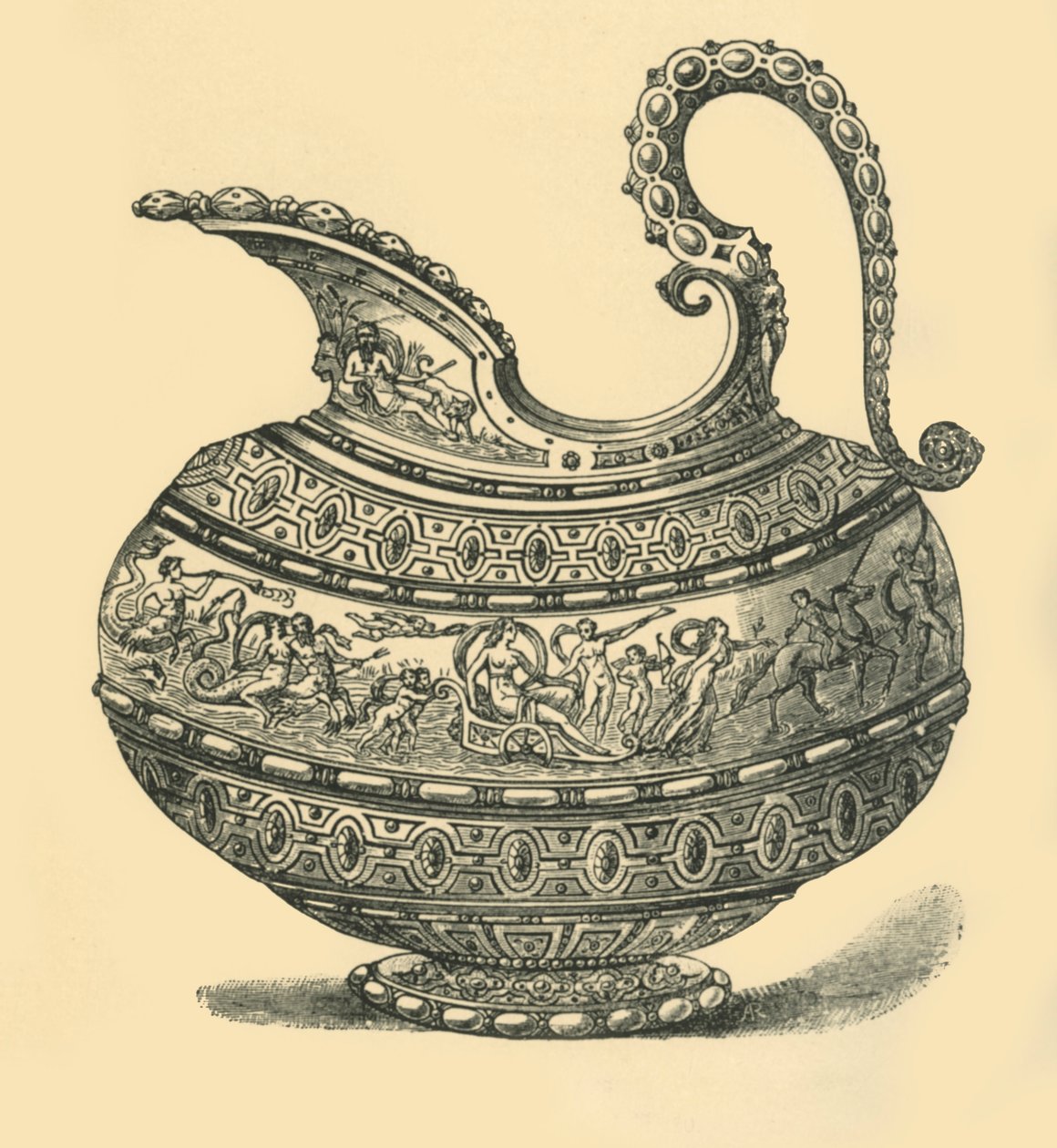 Projekt dzbanka, 1881. autorstwa Unbekannt