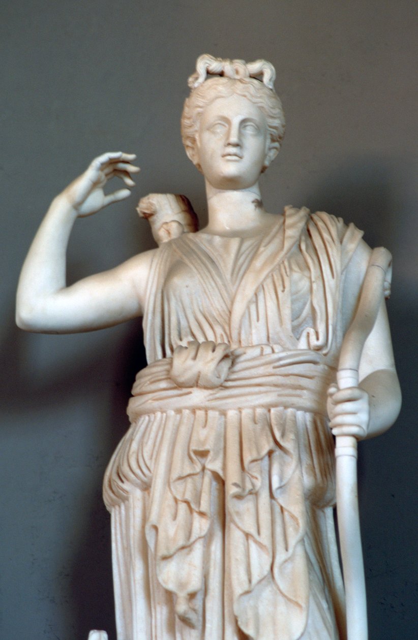 Diana, detal, bogini polowań, Muzeum Watykańskie autorstwa Unbekannt