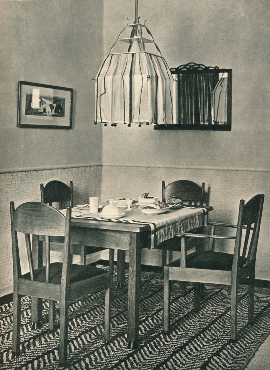 Stół i krzesła zaprojektowane przez Willema Penaata, 1928 autorstwa Unbekannt