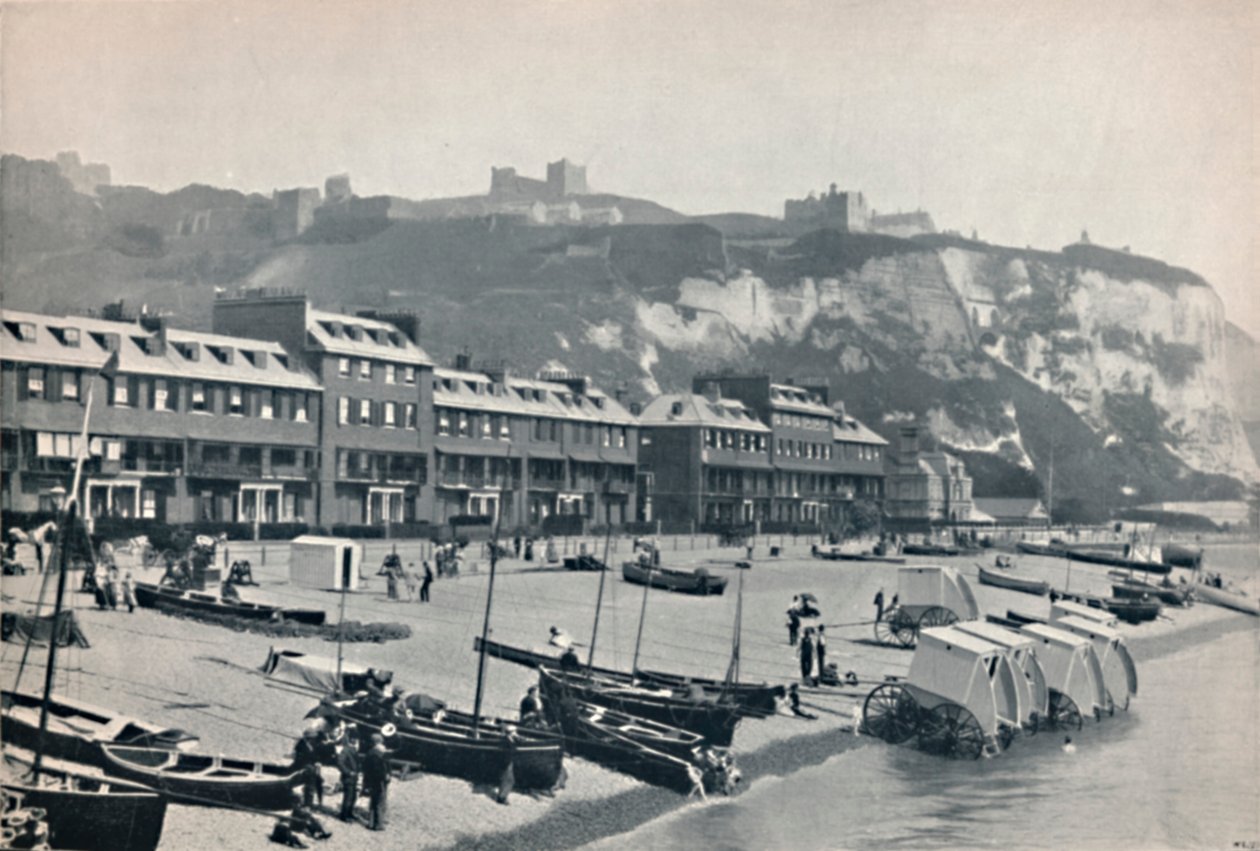 Dover – parada, ukazująca zamek w Dover, 1895 autorstwa Unbekannt