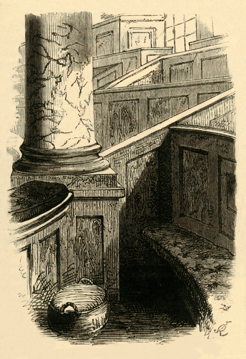 Dr Johnsons Pew w St. Clements, 1881. autorstwa Unbekannt