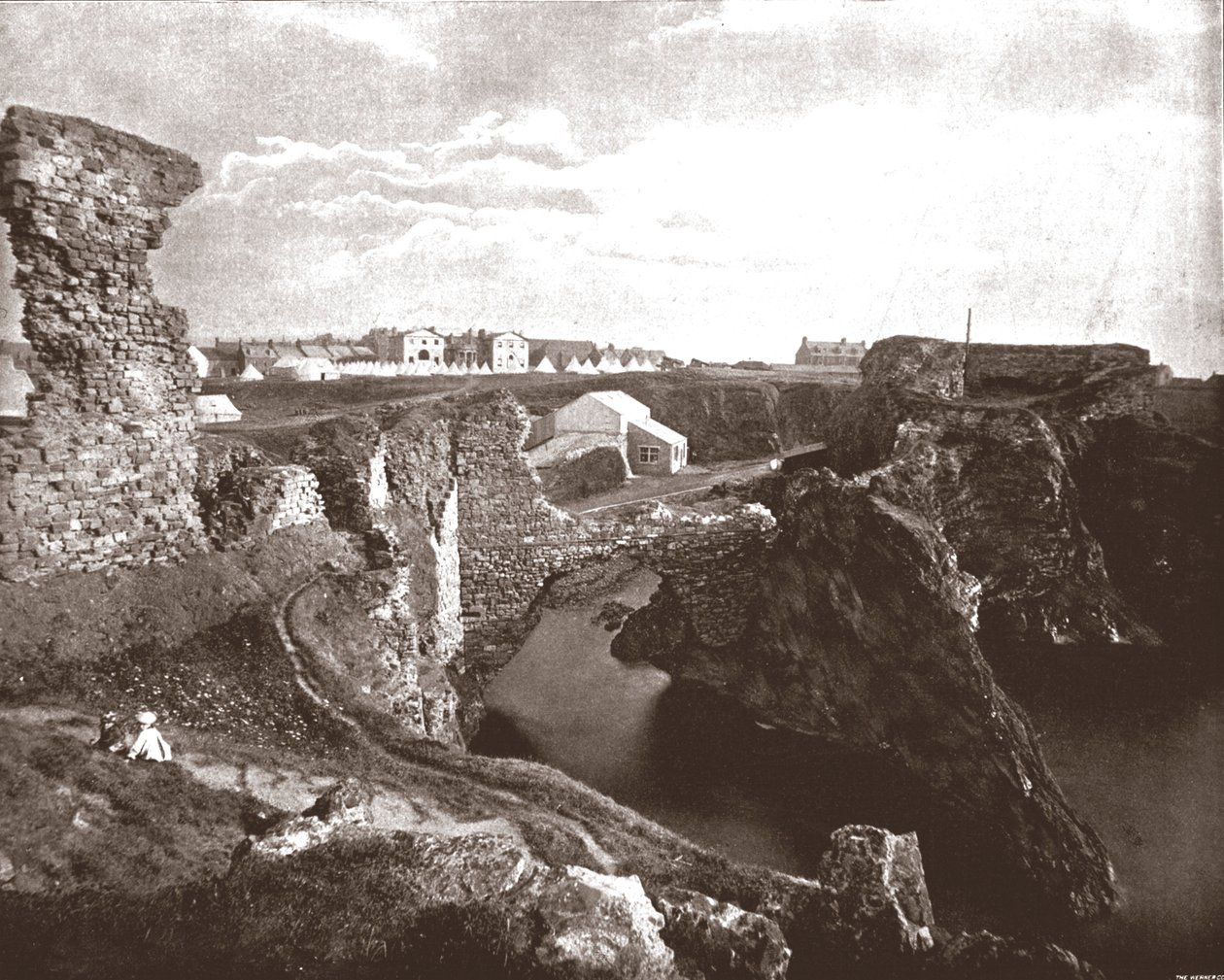 Zamek Dunbar, East Lothian, Szkocja, 1894. autorstwa Unbekannt