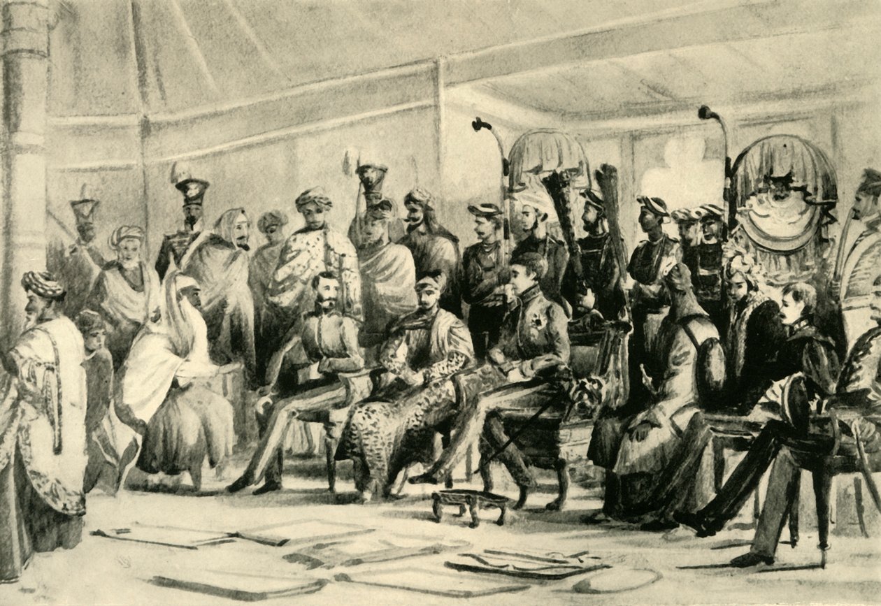 Durbar Lorda Auckland, c1836-1842, 1925. autorstwa Unbekannt