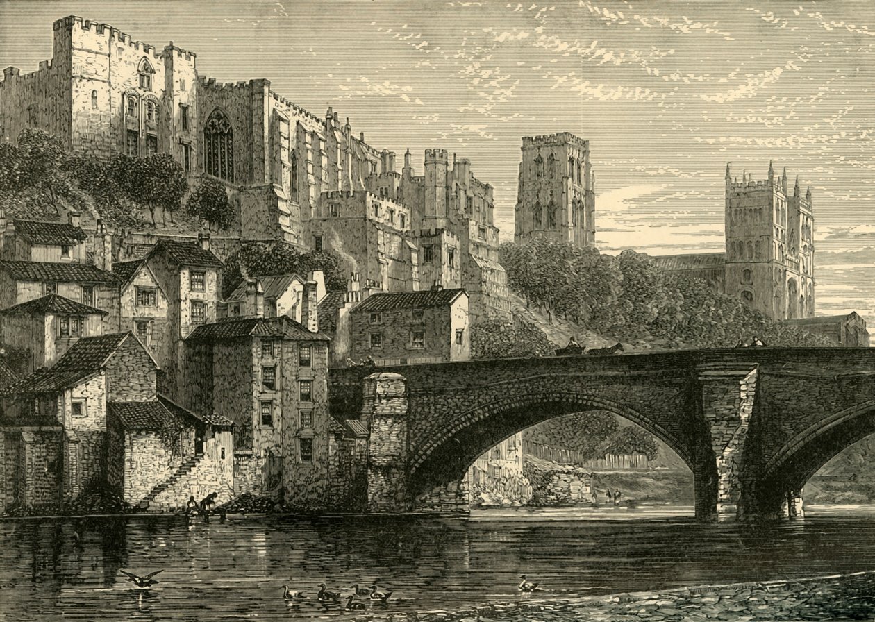 Durham znad rzeki, 1898. autorstwa Unbekannt