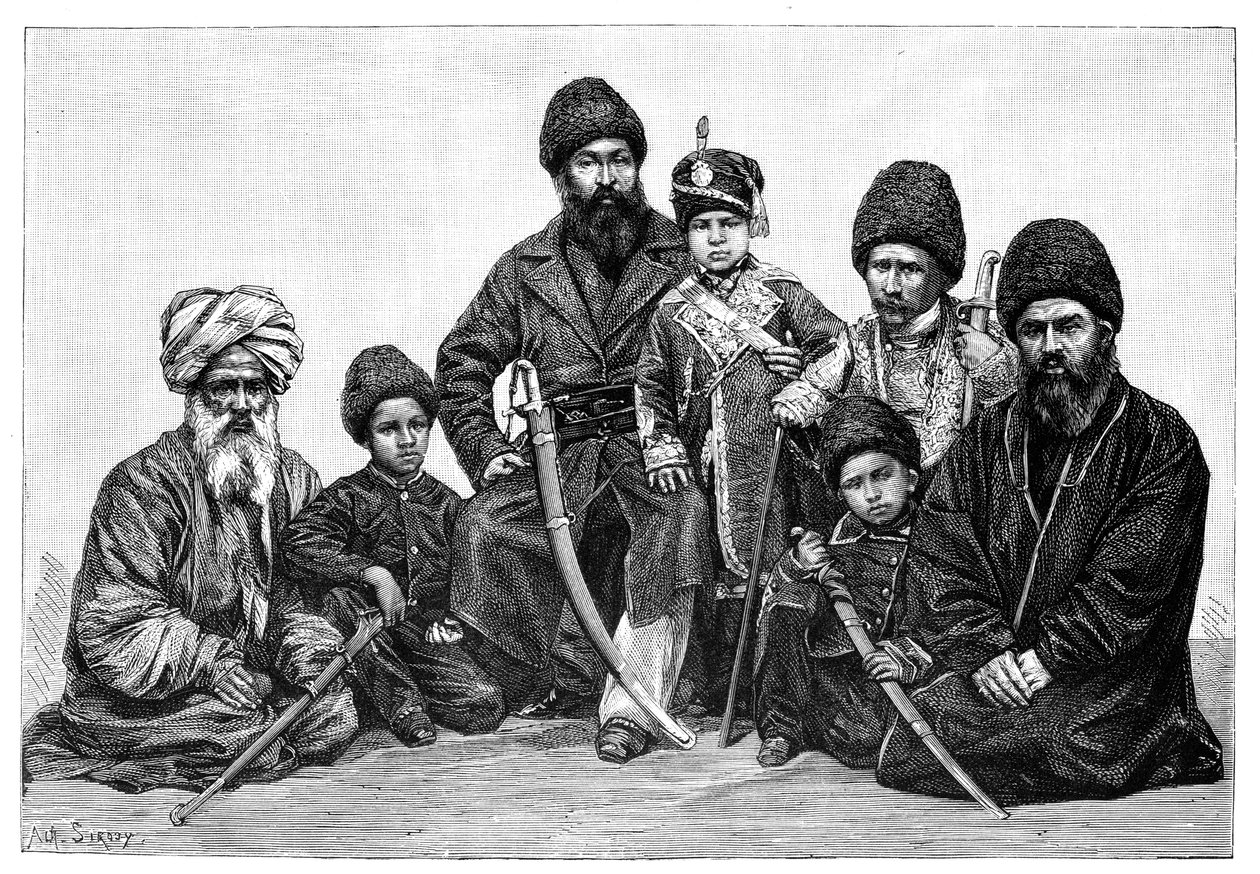 Wodzowie Durrani, Afganistan, 1895 autorstwa Unbekannt