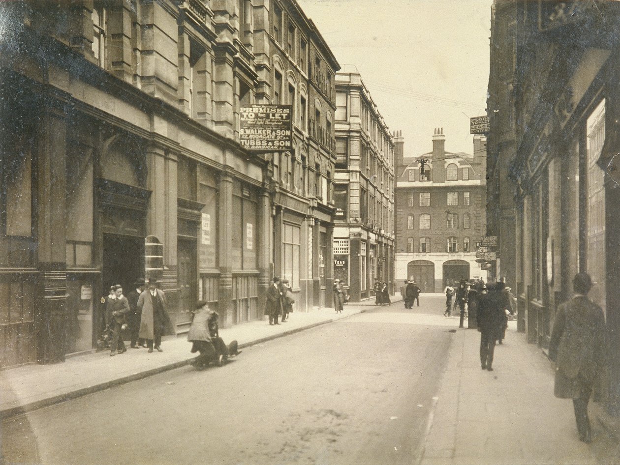 East End of Jewin Street, Londyn, ok. 1920 autorstwa Unbekannt