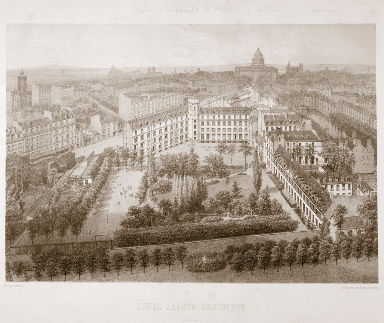 Szkoła Sainte Genevieve, Paryż, 1867 autorstwa Unbekannt