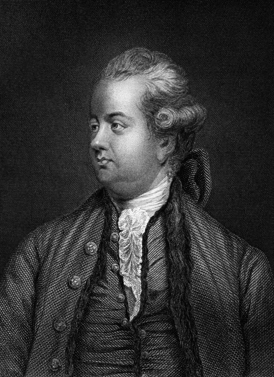 Edward Gibbon, brytyjski historyk, XIX wiek autorstwa Unbekannt