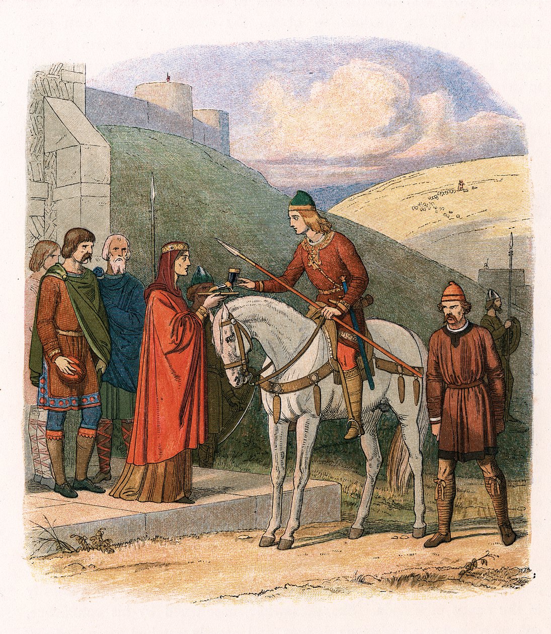 Edward Męczennik, król angielski z X wieku, ok. 1860 r. autorstwa Unbekannt