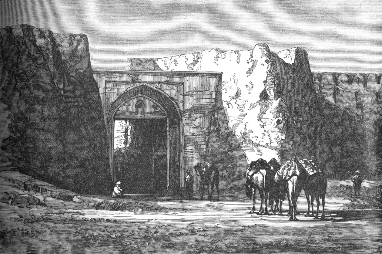 Eedgah lub North Gate, Candahar, ok. 1880 r. autorstwa Unbekannt