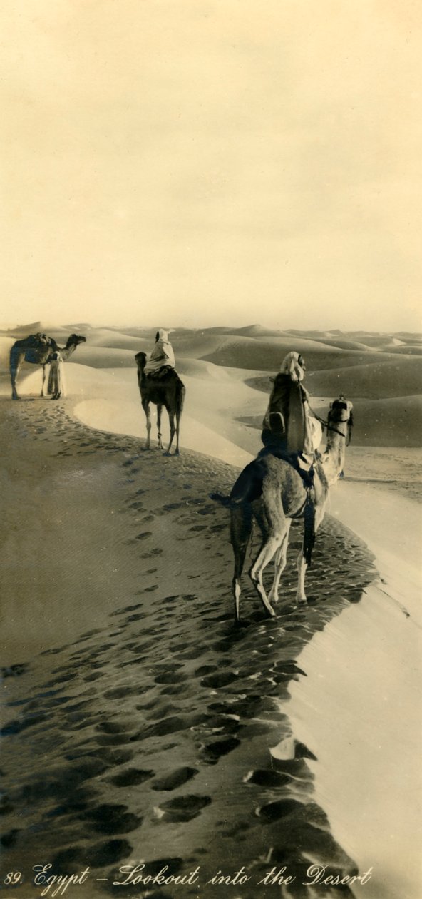 Egipt - Punkt widokowy na pustynię, c1918-c1939. autorstwa Unbekannt