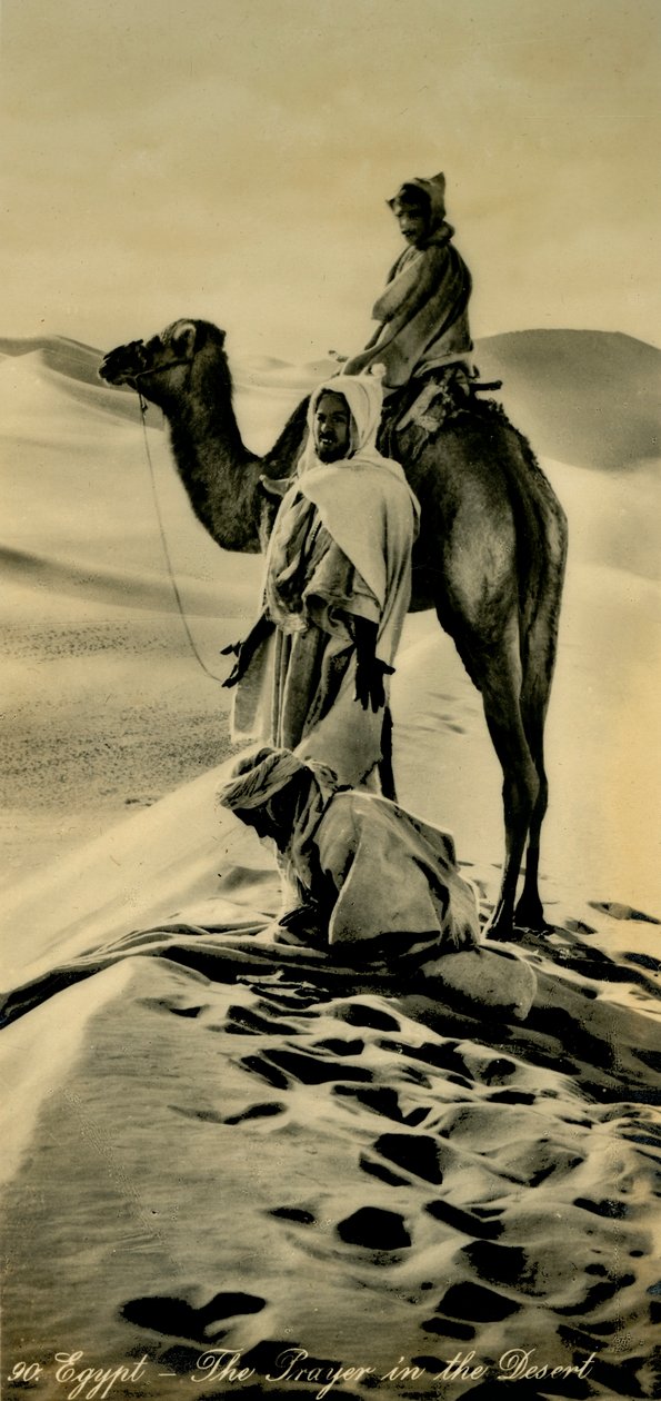 Egipt - Modlitwa na pustyni, c1918-c1939. autorstwa Unbekannt
