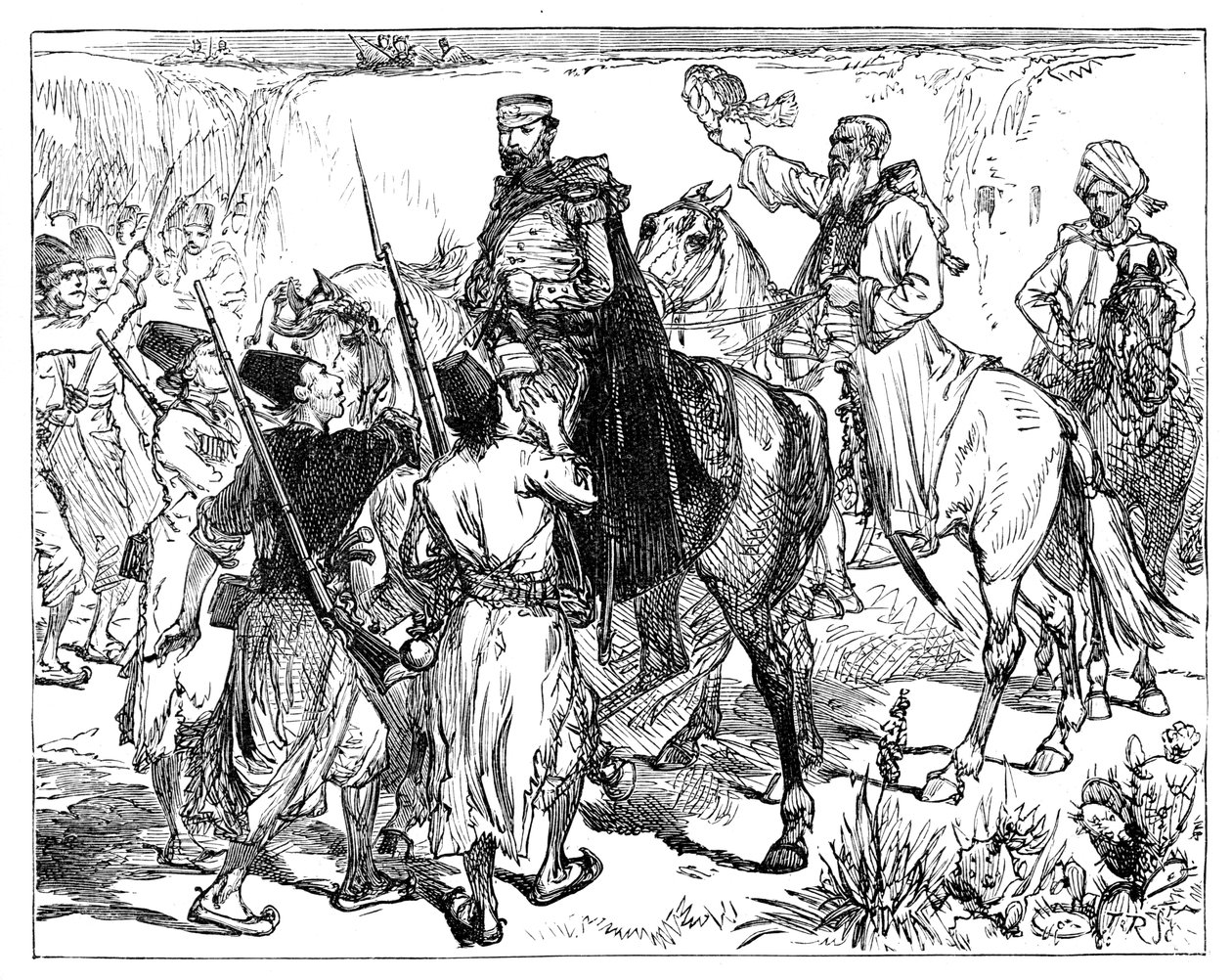Eldred Pottinger w Heracie, Afganistan, c1837, 1900 autorstwa Unbekannt