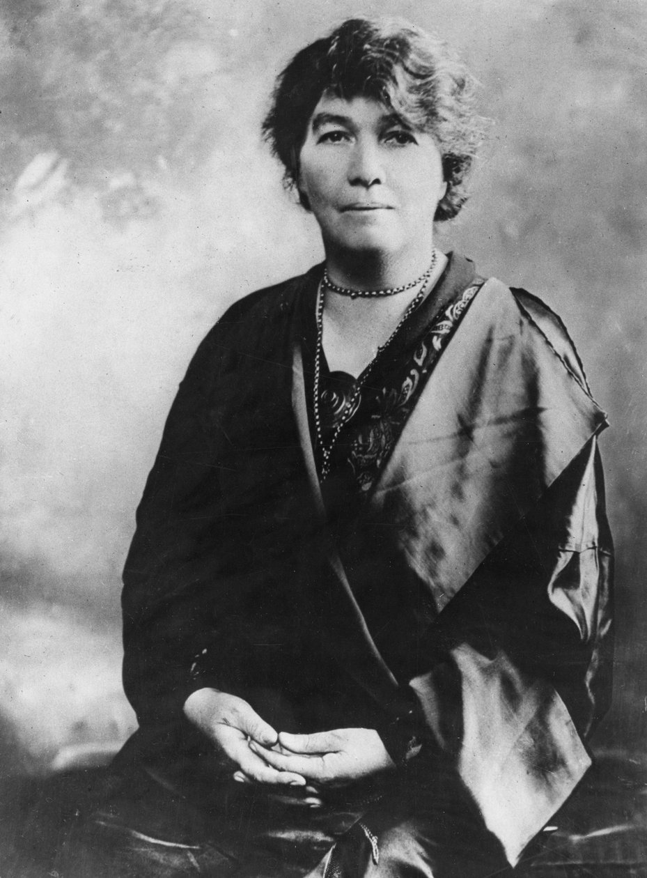 Emmeline Pethick-Lawrence 1867-1954, brytyjska sufrażystka, początek XX wieku autorstwa Unbekannt