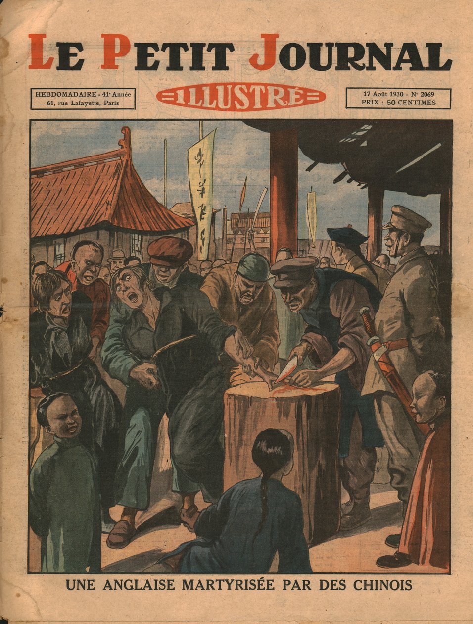 Angielka zamęczona przez Chińczyków, 1930. autorstwa Unbekannt