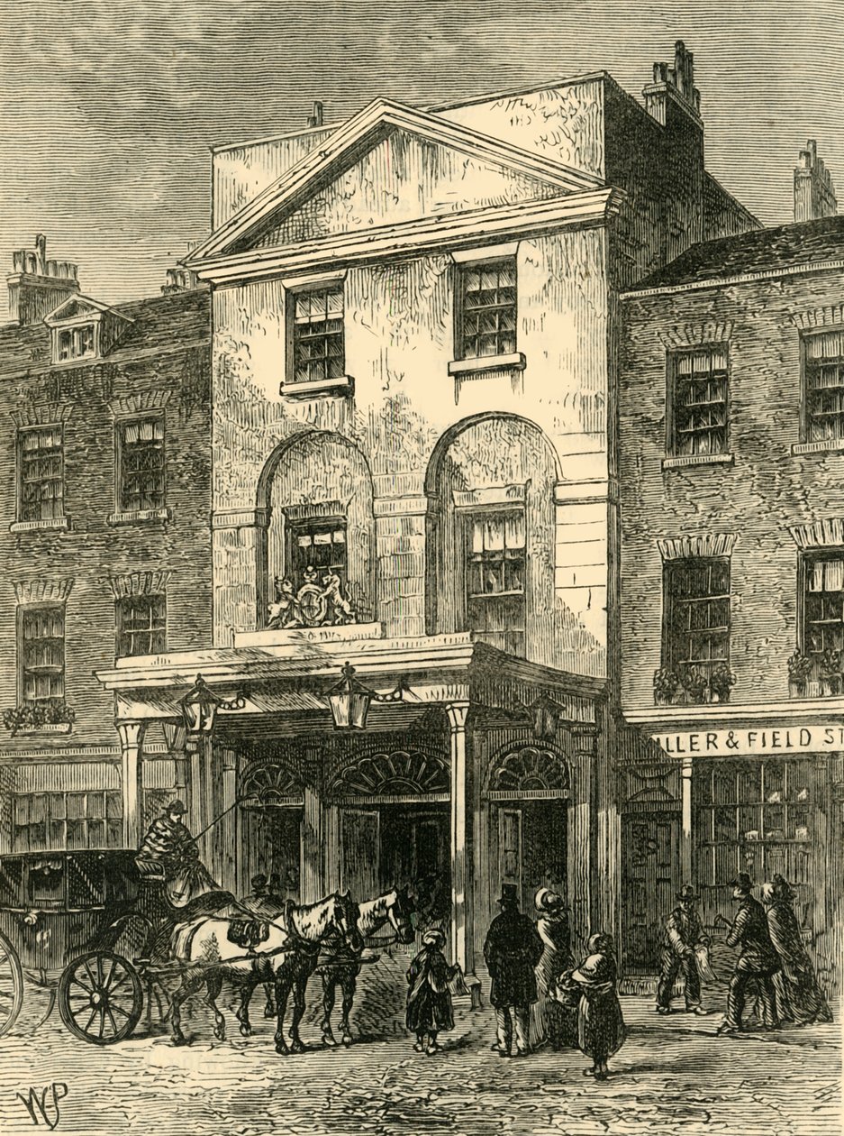 Wejście do teatru Astleys w 1820 r., ok. 1878 r. autorstwa Unbekannt