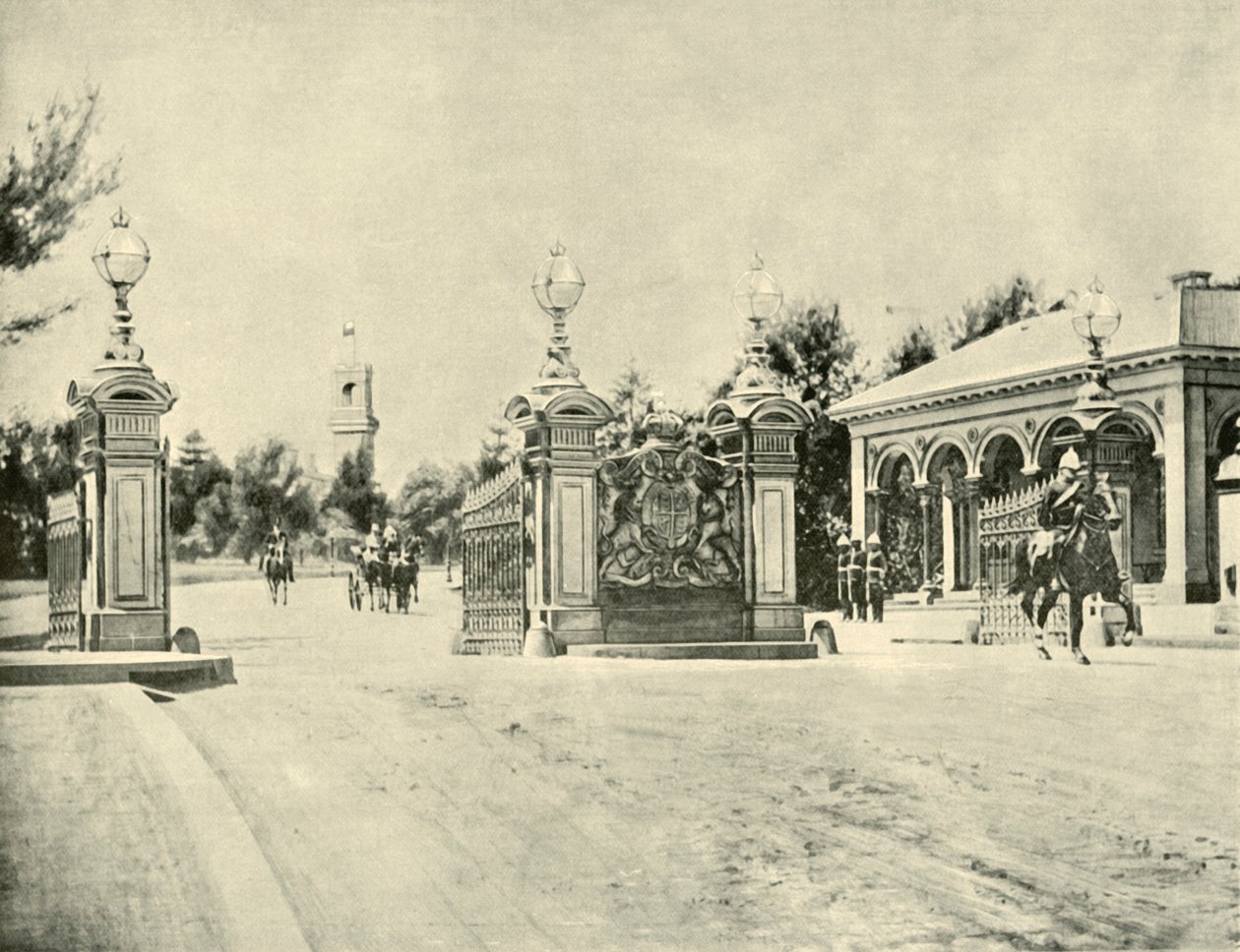 Wejście do Domu Rządowego, Melbourne, 1901. autorstwa Unbekannt