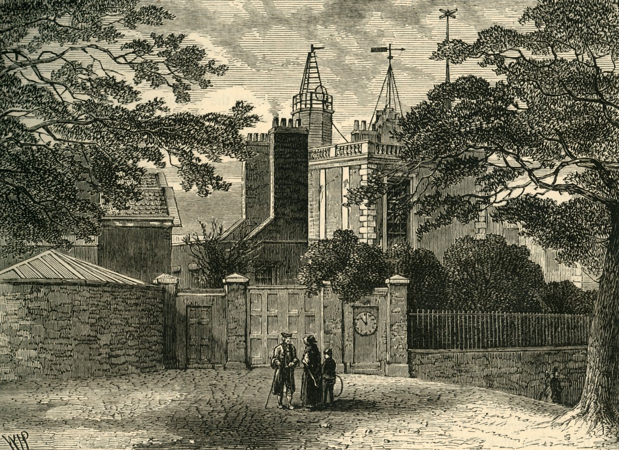 Wejście do obserwatorium w Greenwich, w 1840 r., ok. 1878 r. autorstwa Unbekannt