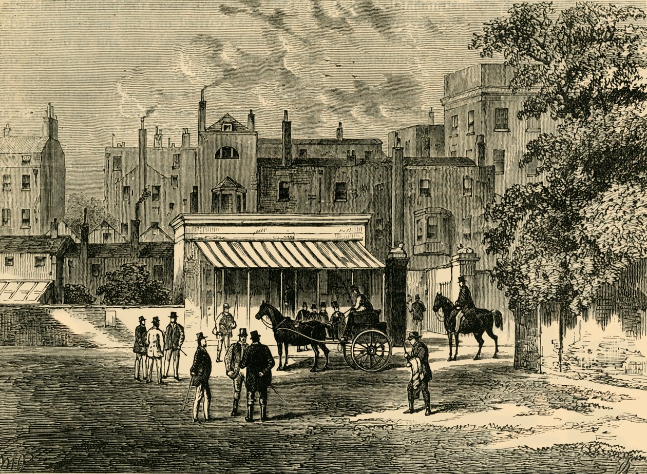 Wejście do Old Tattersalls., c1876. autorstwa Unbekannt