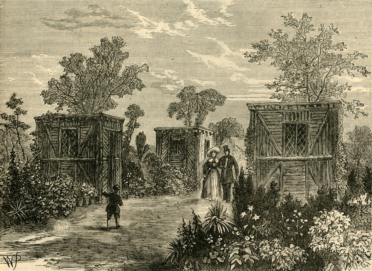 Wejście do Ogrodu Zoologicznego w 1840 r., ok. 1876 r. autorstwa Unbekannt