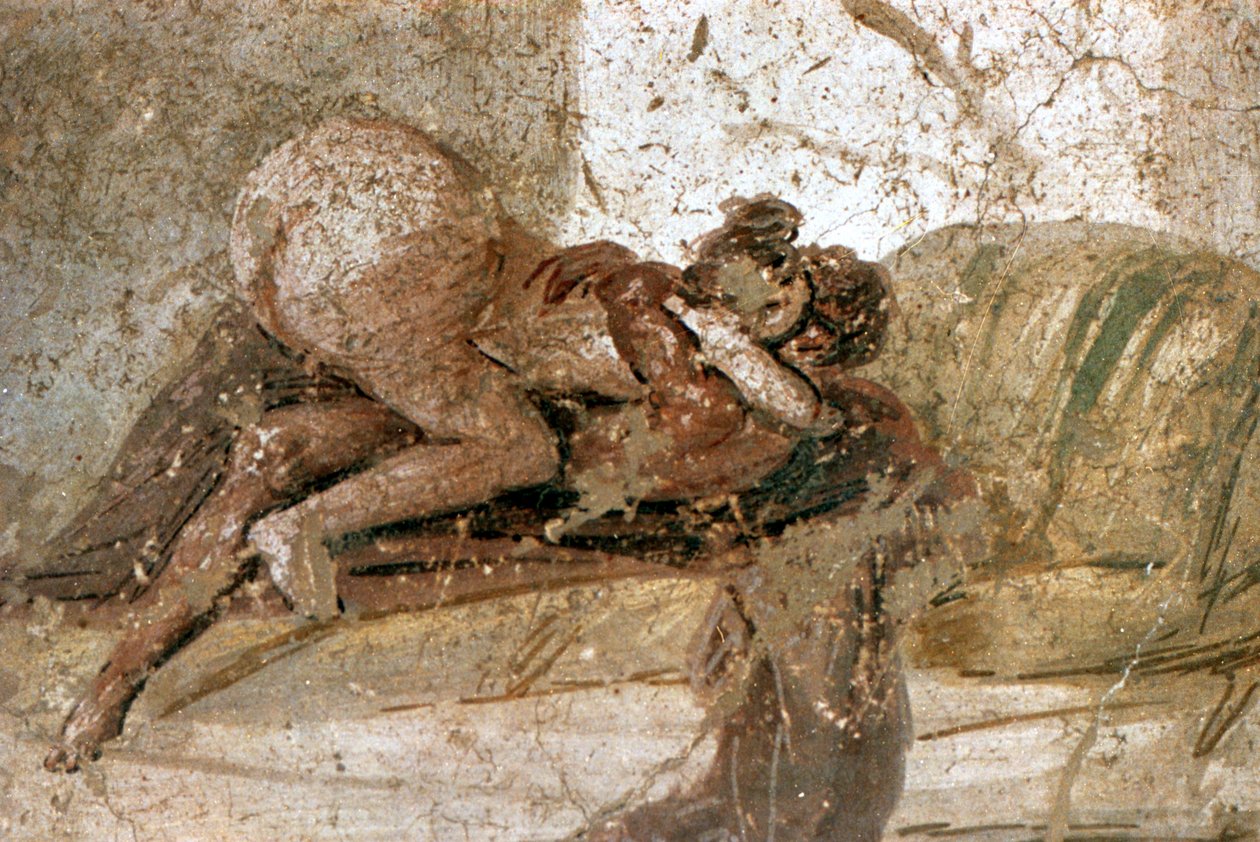 Mural erotyczny, Pompeje, Włochy autorstwa Unbekannt